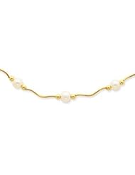 14K Cultured Pearl Necklace - PR77-16"