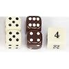 Backgammon Dice-Brown 1/2"