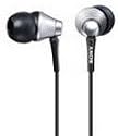 Sony Mdr-Ex75/Slv Ex Earbuds Headphones with 9mm Hi-Sensitivity Driver (Silver)