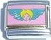 Clearly Charming Angel with Blue Wings Italian Charm Bracelet Link