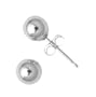 10 MM 925 Sterling Silver LARGE Ball Bead Stud Earrings
