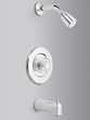 Moen T471 Chateau Single Handle Tub and Shower Trim with Single Function Showerh