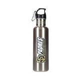San Diego Padres 26oz Stainless Steel Water Bottle (Silver)
