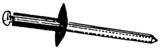 3/16 Black Ford Grille Retaining Rivet (25 count)