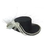 Dollhouse Miniature Handmade Ladies Black Dress Hat