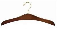 Walnut Decorative Shirt/Dress Hanger [ Bundle of 25 ]