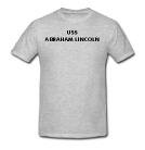 USS ABRAHAM LINCOLN - Military Gear - Heather Grey or White T-shirt