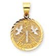 14K and Rhodium My Baptism Pendant