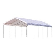 ShelterLogic 12 x 30- Feet Canopy 2- Inch 6-Rib Frame, White Cover
