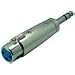 Adapter Cannon / XLR-Buchse an 6,3mm Stereo-Klinkenstecker