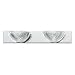 Sea Gull Lighting 4723-05 Oceanic Two-Light Vanity, Chrome Finish with Clear Ribbed Acrylic Diffuser