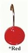 Color Rounds Shower Hooks Set of 12 - Red