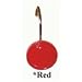 Color Rounds Shower Hooks Set of 12 - Red