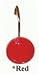 Color Rounds Shower Hooks Set of 12 - Red