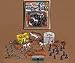 72 Piece Civil War Plastic Army Men Play Set ~ 52mm Union and Confederate Figures, Bridge, Horses, Canon, More!