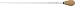 King David Duco Pear Cork Baton, White 14 Inch