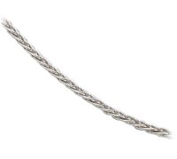 Review   / 14k White Gold .7mm Wheat Chain Necklace, 20