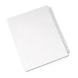 Office Products : Collated Side Tab Legal Index, Numbers 176-200, 8-1/2'x11', 25 Sheets/Pack AVE01337