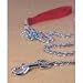 Hamilton 4' Medium Chain Dog Lead with Black Nylon Handle