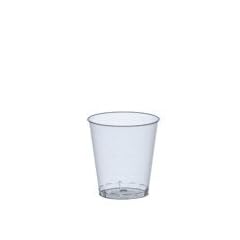 40 Gl�ser f�r Schnaps, PS 2 cl � 3,7 cm � 4,1 cm glasklar Plastik