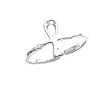 Toe Ring .Egyptian Cross Sterling Silver
