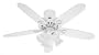 Hunter Fans 25746 52" Grand Isle Ceiling Fan in White