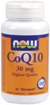 CoQ10 by NOW Foods - (30mg - 60 Vegetarian Capsules)