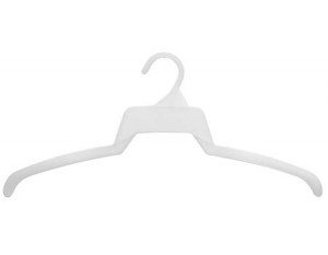 Plastic Top T Shirt Hangers White Box of 500