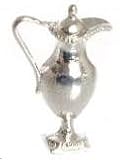 Dollhouse Miniature Replica Antique Look Silver Coffee Pot