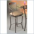 Napa Ridge Bronze 30" Swivel Bar Stool w/ Arms in Toast Fabric