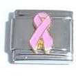 Buy Clearly Charming Pink Ribbon Breast Cancer Awareness Italian Charm by Clearly Charming