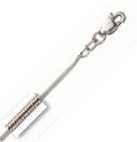 14k White Gold Narrow 24 Inch X 1.0 mm Snake Chain Necklace