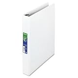 Non-Stick D-Ring Locking View Binder for 11 x 8-1/2 Sheets, 1 Cap., White SAM16437