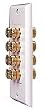 Acoustic Research HT-402 Wall Plate w/ 8 Terminal Jacks