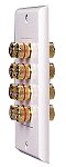 Acoustic Research HT-402 Wall Plate w/ 8 Terminal Jacks