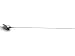 Ford/Mercury/GM Antenna Stainless steel, removable mast