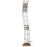 Atlantic Wave 1316 110 CD Tower (Black Steel/Cherry Wood Base )