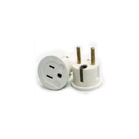VCT - PLUG ADAPTER - CONVERTS GROUNDED USA PLUGS TO EUROPE PLUG-GERMAN SHUCKO PLUG (VP 11W)