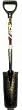 Ames True Temper Viper 16-Inch Drain Spade with 30-Inch Ergo D-Grip Innovative Fiberglass Handle #1577300