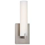 Kovacs P5040-084-L Tube LED Wall Sconce, Brushed Nickel