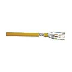 Draka Installationskabel UC1500 SS22 MULTIMEDIA, Cat 7 (8), 6FOILS S/FTP, PiMF, gelb, 1 m Einwegtrommel