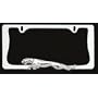 Jaguar / Panther Style License Plate Frame (Chrome Plated Metal)