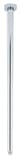 IMAGE OF Rohl 1505/24APC Ceiling Mounted Shower Arm 24-7/16-Inch Length Brass for Overhead Shower, Polished Chrome