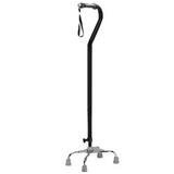 Drive Medical Walking Quad Canes With Large Base Foam Rubber Grip Black - 1 ea