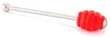 Silicone Honey Dipper, Stainless Steel Handle