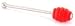 Silicone Honey Dipper, Stainless Steel Handle
