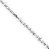 Sterling Silver 1mm Fancy Pendant Chain Necklace - 18 Inch - Italian