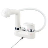 [KM8004]KVK水栓金具 オープンホース式　シングルレバー式洗髪シャワー　ゴム栓なし　ケーブイケー