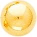 14K Yellow Gold Ball Stud Earrings Jewelry 10mm New
