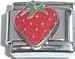 Jewelry : Clearly Charming Strawberry Italian Charm Bracelet Link